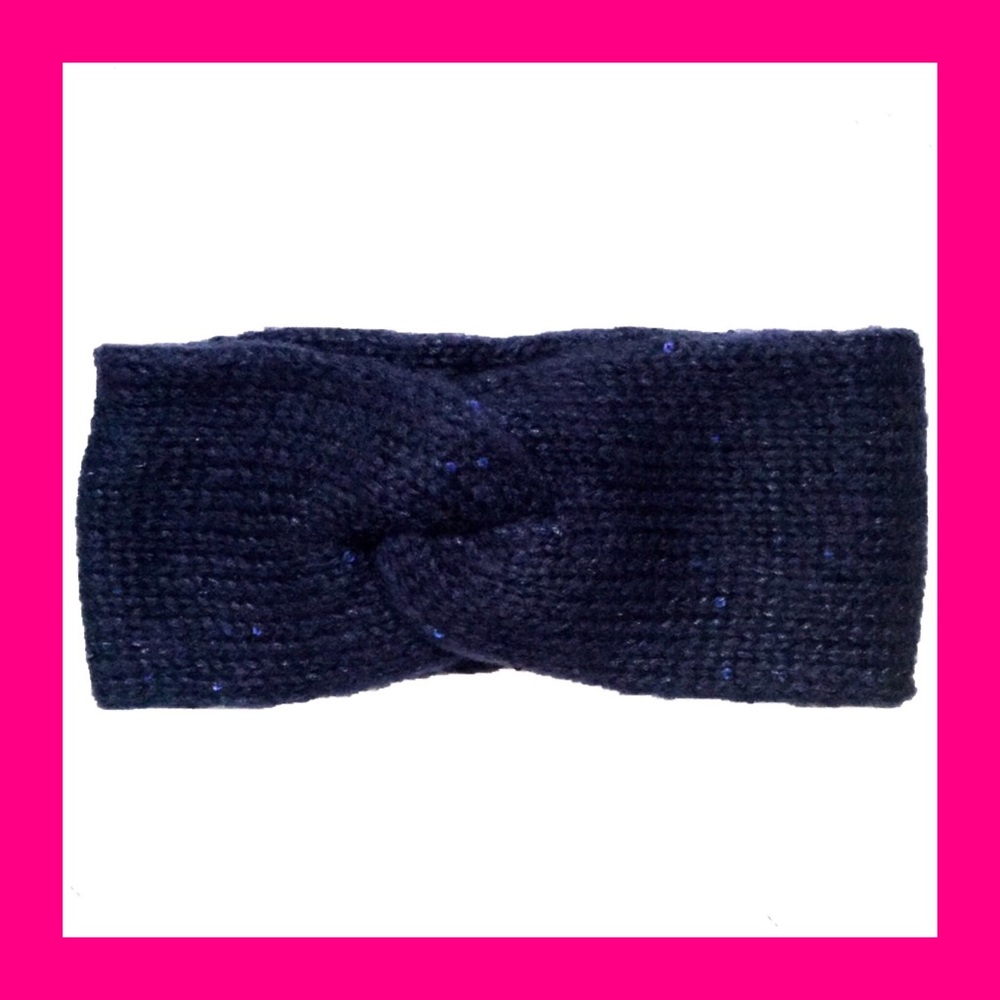 2:$18⚠️Last One⚠️Navy sequence ear warmer Navy